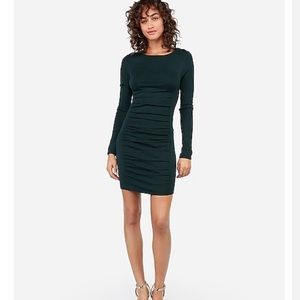 Express black ruched sweater dress, like new